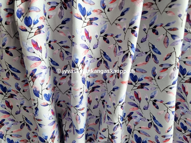 Viskoosikangas Mallu Sininen