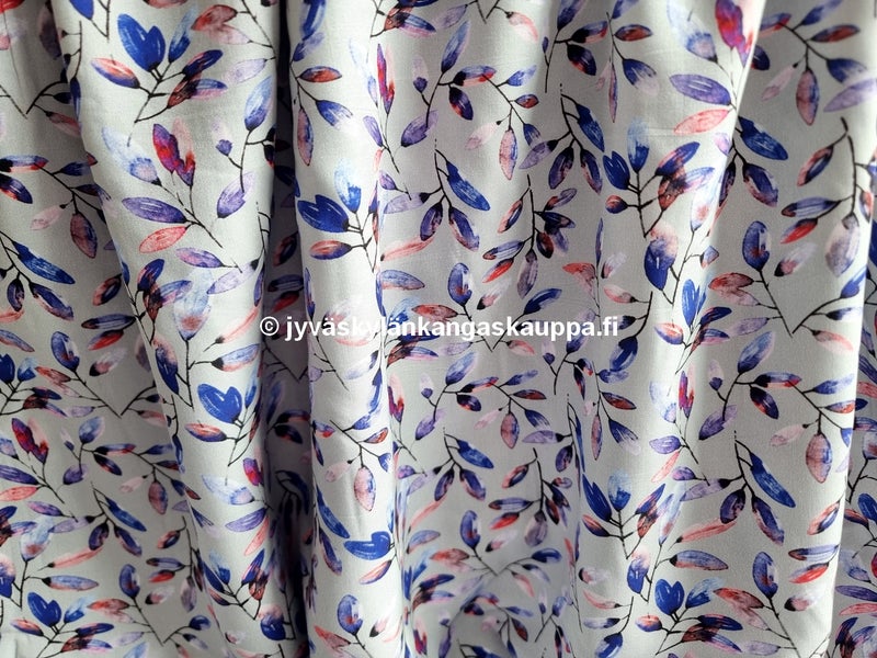 Viskoosikangas Mallu Sininen