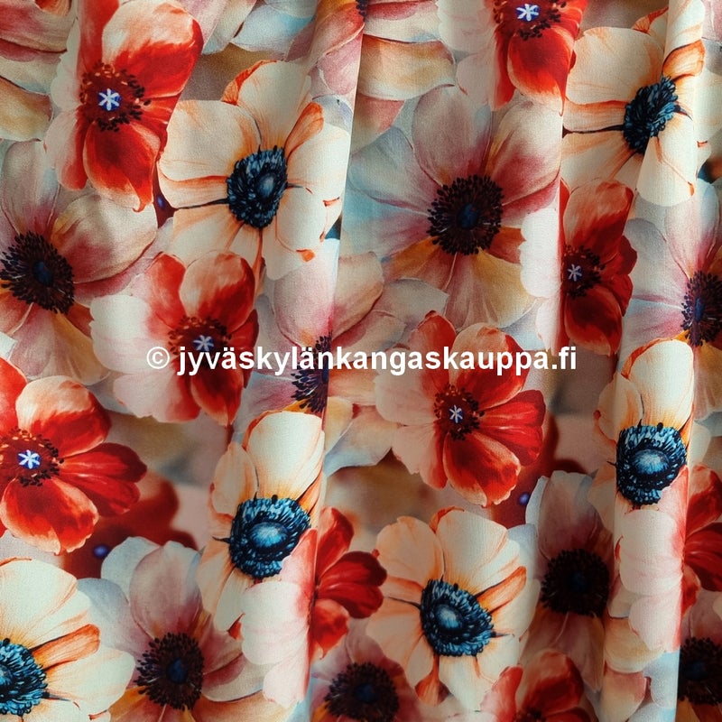 Viskoosikangas Ronja Tumma Terra