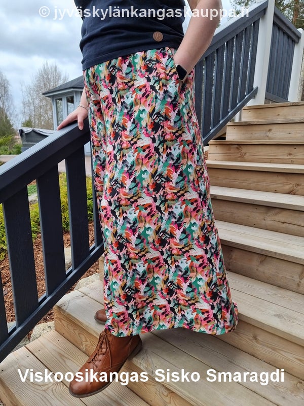 Viskoosikangas Sisko Smaragdi