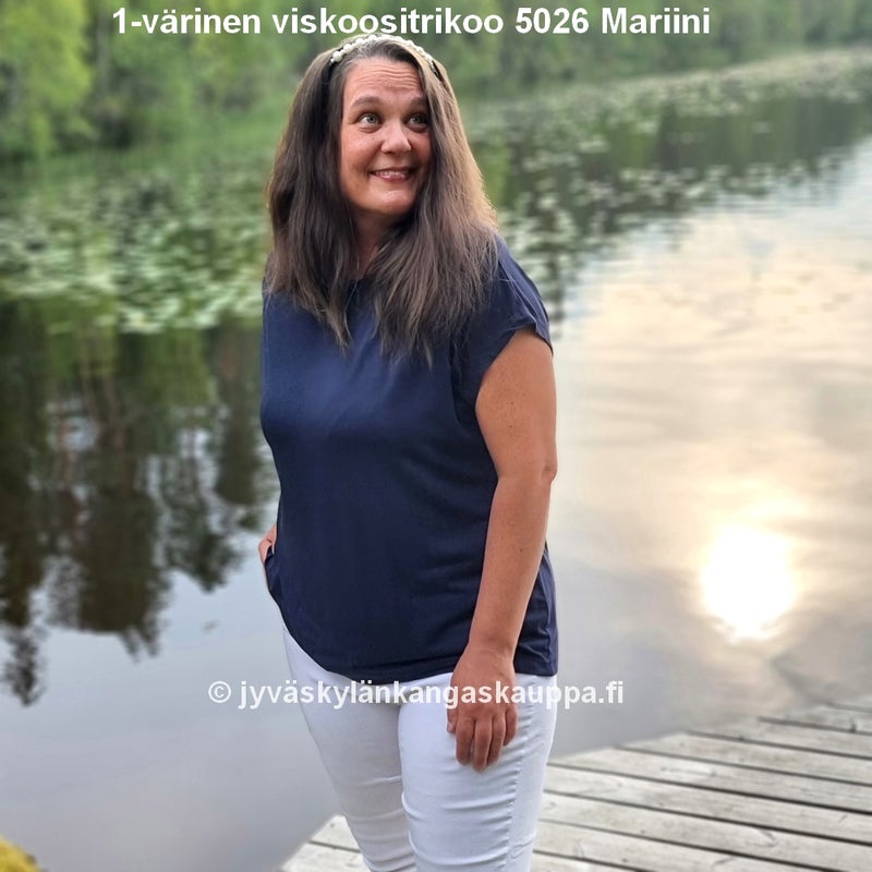 1-v&auml;rinen viskoositrikoo 5026 Mariini