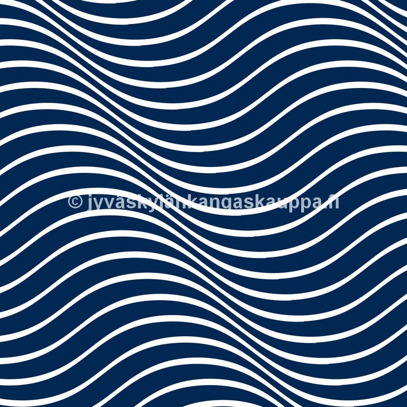 Digiprintti trikoo Blue Waves